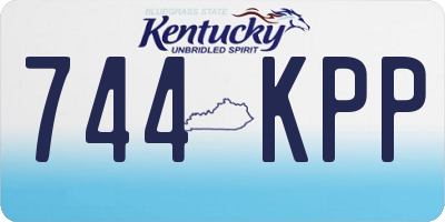 KY license plate 744KPP