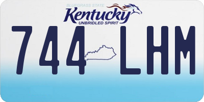 KY license plate 744LHM