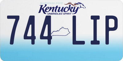 KY license plate 744LIP