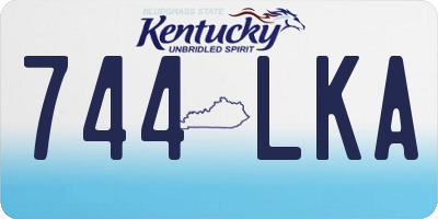 KY license plate 744LKA