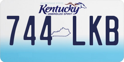 KY license plate 744LKB