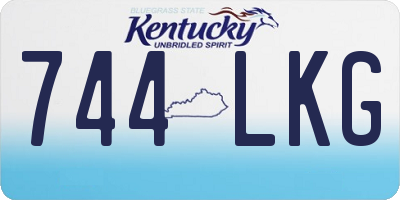 KY license plate 744LKG