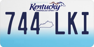 KY license plate 744LKI