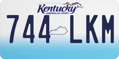 KY license plate 744LKM