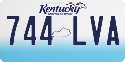 KY license plate 744LVA