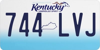 KY license plate 744LVJ