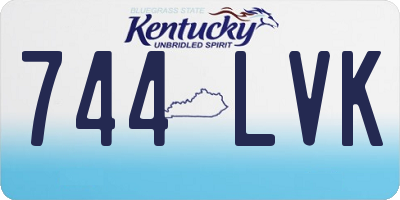 KY license plate 744LVK