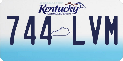 KY license plate 744LVM