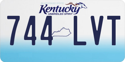 KY license plate 744LVT