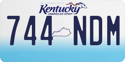 KY license plate 744NDM
