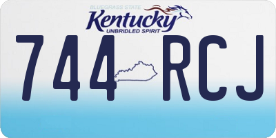 KY license plate 744RCJ