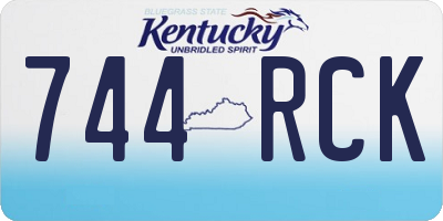 KY license plate 744RCK