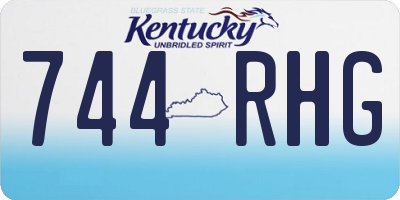 KY license plate 744RHG