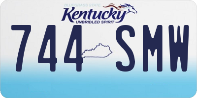 KY license plate 744SMW