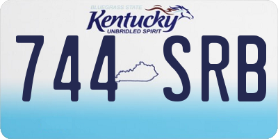 KY license plate 744SRB