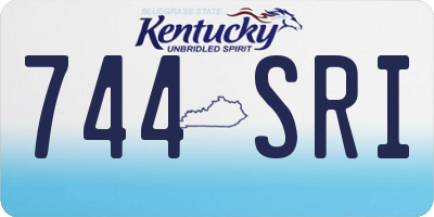 KY license plate 744SRI
