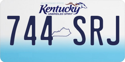 KY license plate 744SRJ