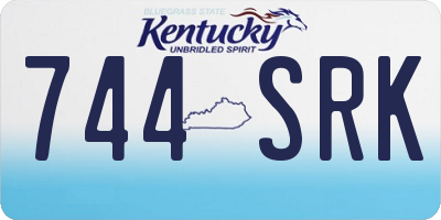 KY license plate 744SRK
