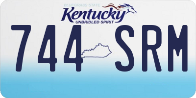 KY license plate 744SRM