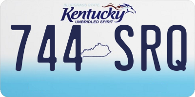 KY license plate 744SRQ