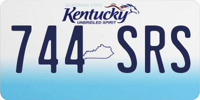 KY license plate 744SRS