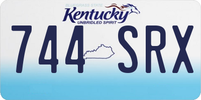 KY license plate 744SRX