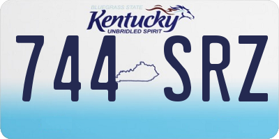 KY license plate 744SRZ