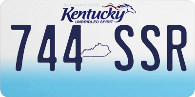 KY license plate 744SSR