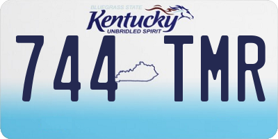 KY license plate 744TMR