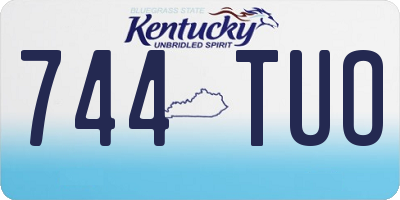 KY license plate 744TUO