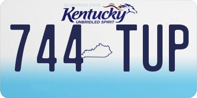 KY license plate 744TUP