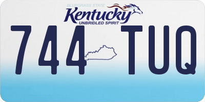 KY license plate 744TUQ