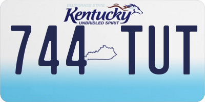 KY license plate 744TUT