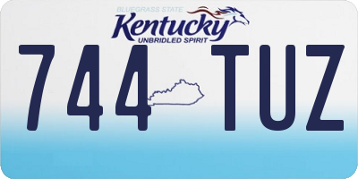 KY license plate 744TUZ