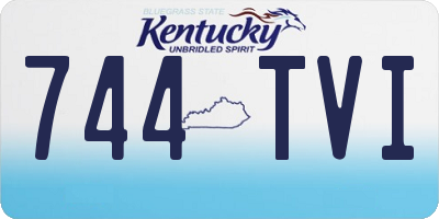 KY license plate 744TVI
