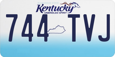 KY license plate 744TVJ