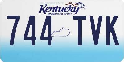 KY license plate 744TVK