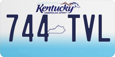 KY license plate 744TVL