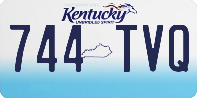 KY license plate 744TVQ