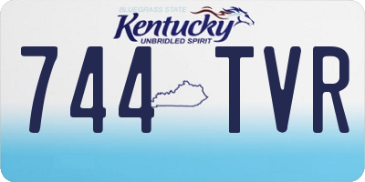 KY license plate 744TVR