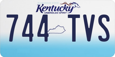KY license plate 744TVS
