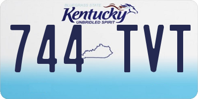 KY license plate 744TVT