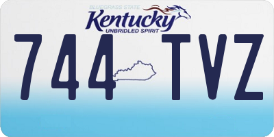 KY license plate 744TVZ
