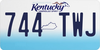 KY license plate 744TWJ
