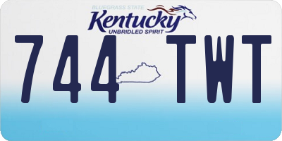 KY license plate 744TWT
