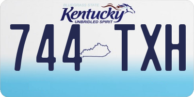 KY license plate 744TXH