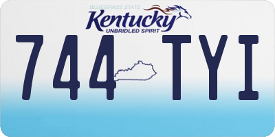 KY license plate 744TYI