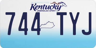 KY license plate 744TYJ