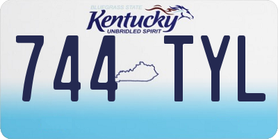 KY license plate 744TYL