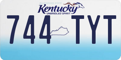 KY license plate 744TYT